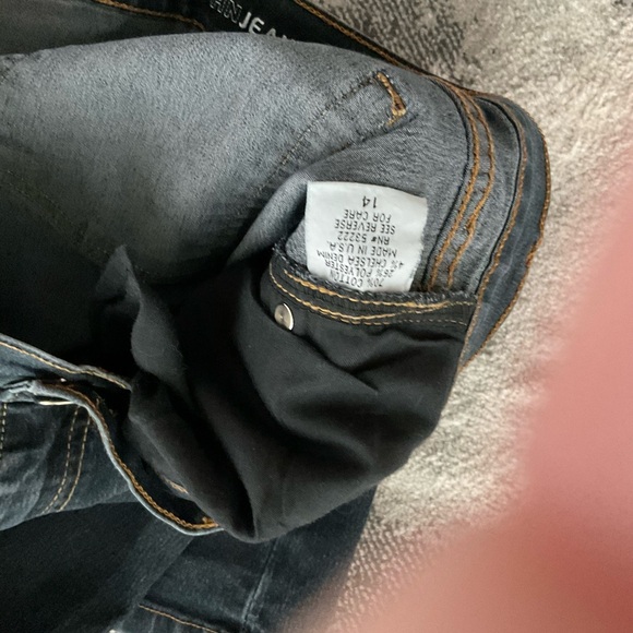 GUC David Kahn Jeans 5 Pocket Bootcut Jeans, Black, Size 14 - Picture 4 of 9